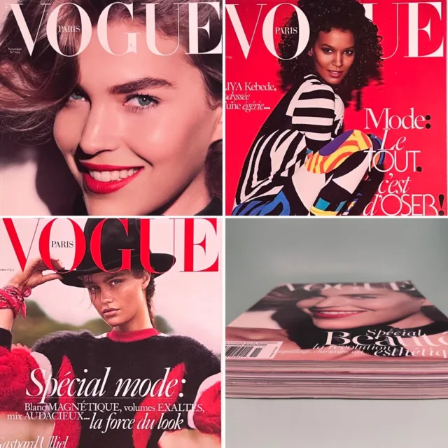 [Lot 3] Vogue Paris FRENCH Fashion Magazines Liya Kebede Luna Bijl Natasha Poly