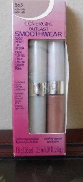 CoverGirl Outlast Smoothwear All Day Lipcolor Shade Color Satin Latte Code 865