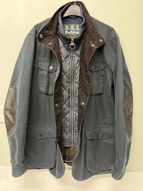 Barbour bunt waxed shop jacket
