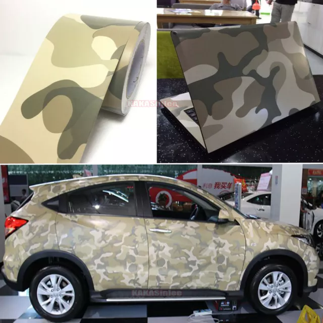 Flexible / Strip Car Digital Desert Forest Camouflage Camo Vinyl Wrap Sticker HD