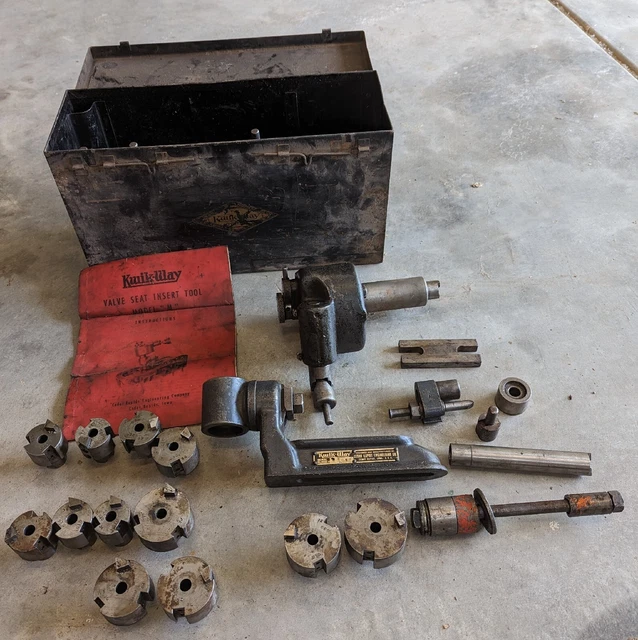 KWIK WAY VALVE Seat Tool Model 'M' With Box. Cutters, Stone Holder