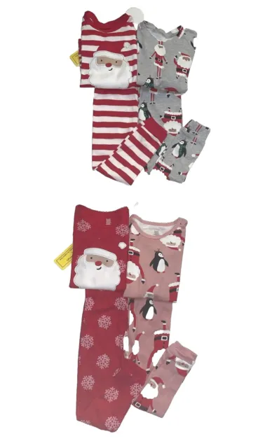 4 Piece Carters Just One You Pajama Set Christmas Baby Boy or Girl Thru Youth 10