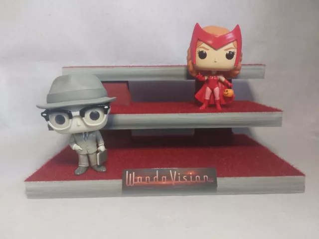 Wandavision Funko Pops. Display. 3 Tier. Pop Vinyl