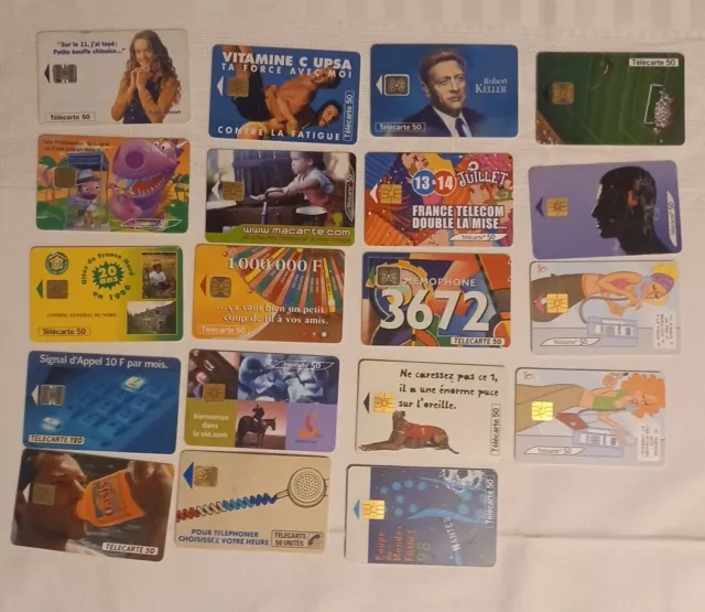 lot de cartes téléphoniques