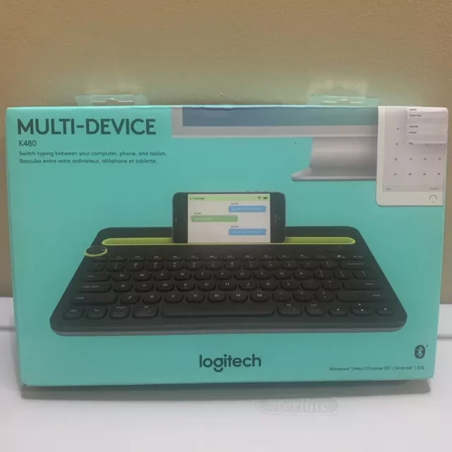 Clavier multi-appareils Logitech K480 Bluetooth pour PC, Mac, tablette... FR