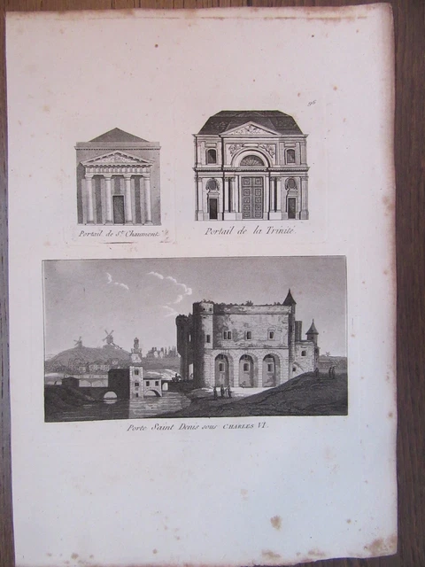 Paris historique / Porte St Denis / (sous Charles VI