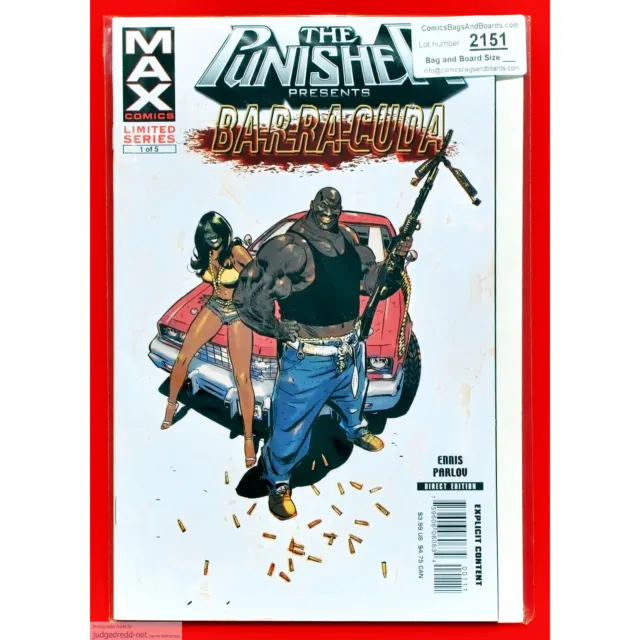 Punisher # 1 Barracuda  Frank Castle 1 Marvel Max Comic Book Issue (Lot 2151