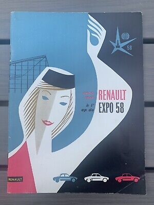 Brochure Catalogue RENAULT EXPO 58 Universelle BRUXELLES - Prospectus French