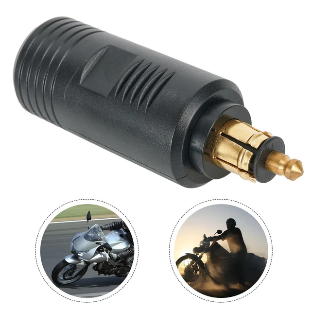 Adaptateur DIN Vers Prise Allume-cigare 12V/24V - Pour BMW Moto, Voitures Européennes, étanche, Courant 16A, Pack De 2 - 7