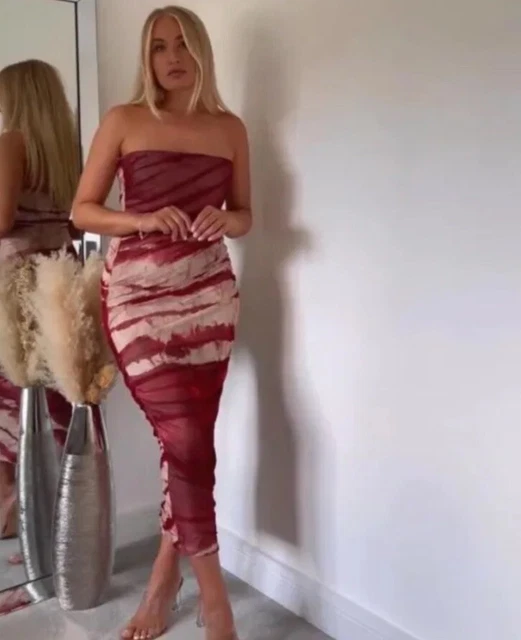 fall burnt orange dress CYREL CUT OUT MAXI DRESS main image 1