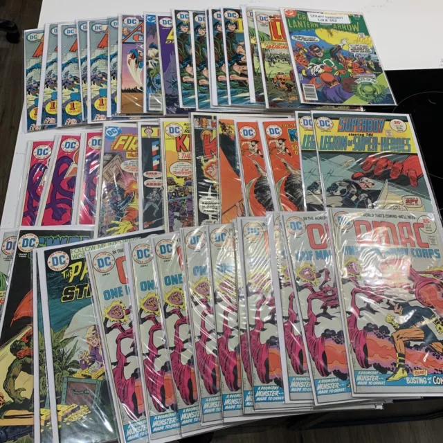 Lot Of 44 DC Comics; 1970’s Bronze Age; Tarzan, Swamp Thing, Omac, Green Lantern