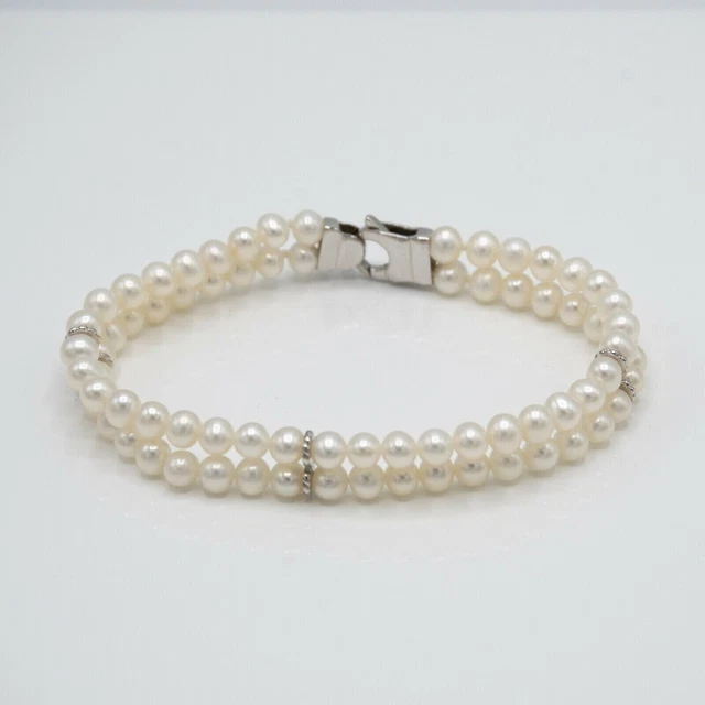 Bracelet Miluna de perles de culture en huître et or blanc 18 ct COD. MI.1