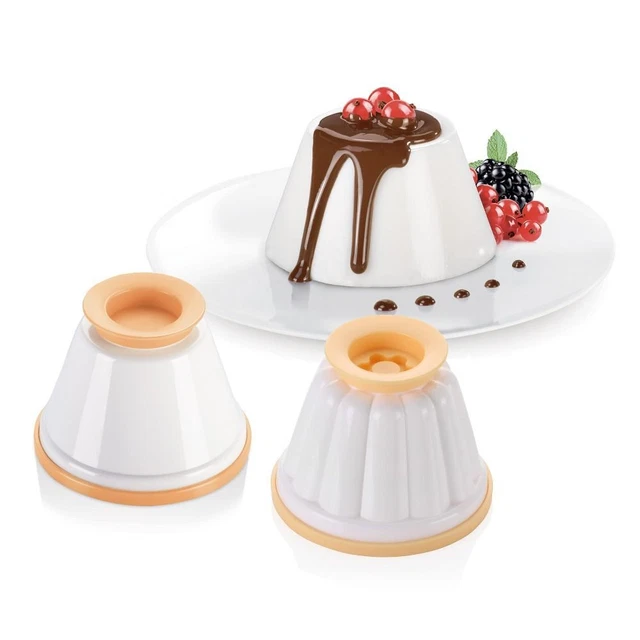 4X PLASTIC PANNA Cotta Mould Custard Mold Creme Caramel Mold Jelly