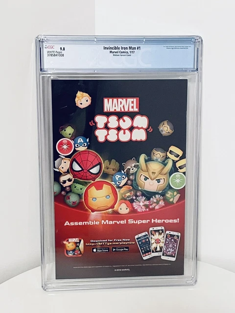 Invincible Iron Man #1 CGC 9.8 “STEAM” Cover Mckone 1:10 1st Riri Williams Solo 6