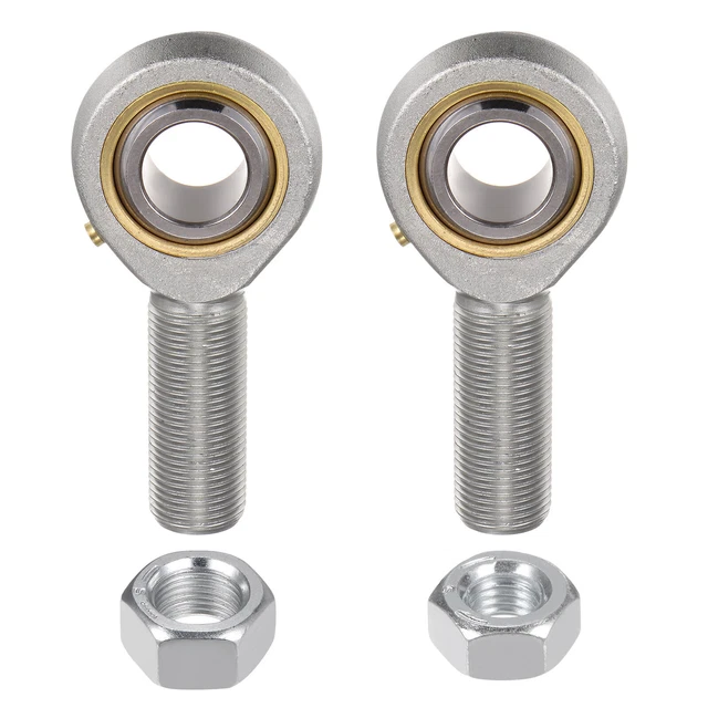 POSB12 3/4" Male Rod End Set - 2pcs of 3/4-16 Left and Right Thread with Jam Nut