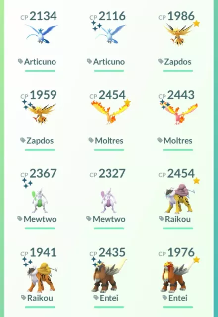 Mavin  Pokemon Account Go Shiny Murkrow, Mewtwo Palkia Rayquaza