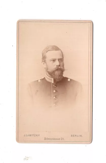CDV Foto Soldat - Berlin 1880er