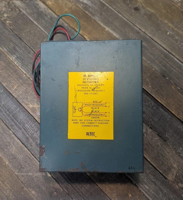 ALTEC N-500-G ネットワーク ALTEC N-500-G DIVIDING Network 16 Ohms Crossover Frequency
