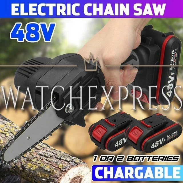 Sega A Batteria Per Potatura Motosega Elettrica 6 Pollici Con 2 Batterie 6000mAh - Mini Seghetto Per Potatura Motosega Batteria 6000mah - Foto 4