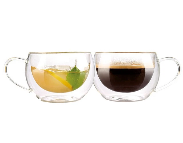 2 tasses double paroi - Café long ou Thé - Cucina Dimodena
