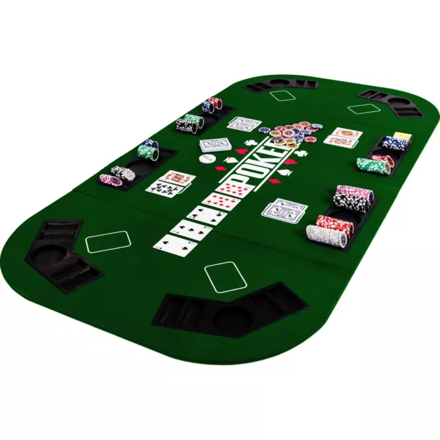 GAMES PLANET® Tapis de Poker Pliable Support de Table de Poker Portable 2