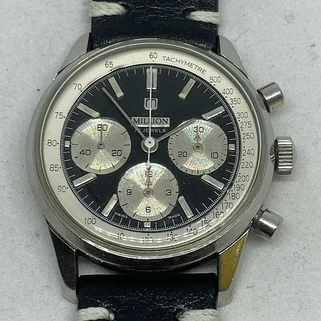 Cadran Chrono Vintage 29,4 Mm - Compatible Valjoux 72, Neuf Sans Étiquette