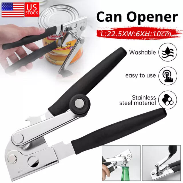 Crank Handle Commercial Can Opener Large Handheld Can Opener Easy for Big Cans