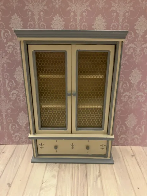 Dolls House 1/12 Scale Shabby Chic Miniature Cupboard