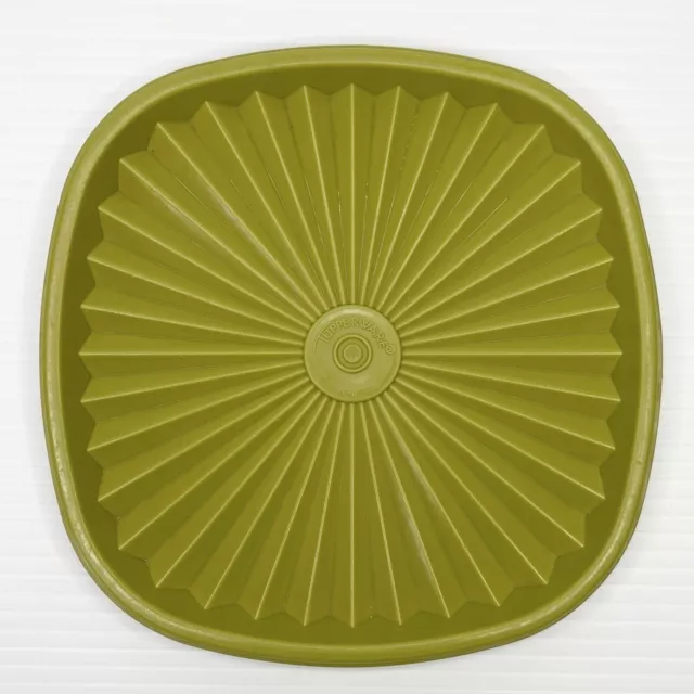 Vintage Tupperware Lid Seal Only 841-11 from Square Servalier 17cm Avocado Green