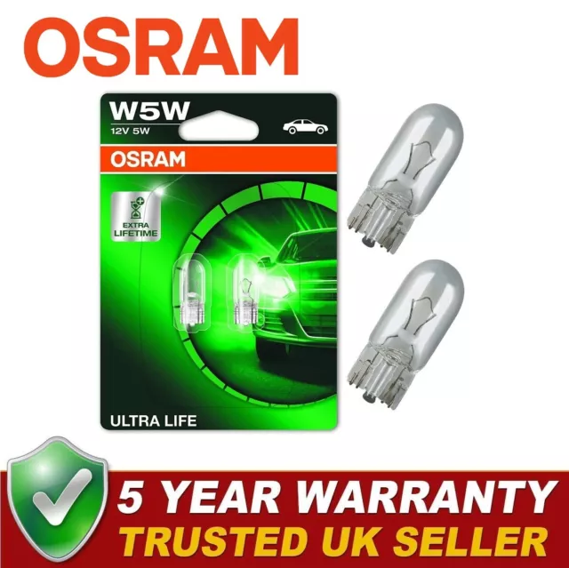 2x Ultra 501 W5W Front Sidelight Bulbs For VAUXHALL Tigra CC 10/04 - 06/10