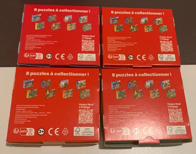 6 Figurines Minecraft Happy Meal McDonald's 2025 - Neuf Sous Blister - Collection McDo