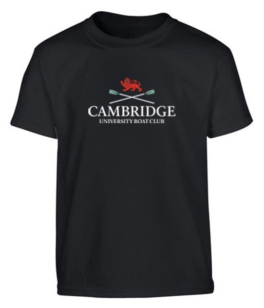 Cambridge Boat Club  Black T-shirt in Size Extra Large