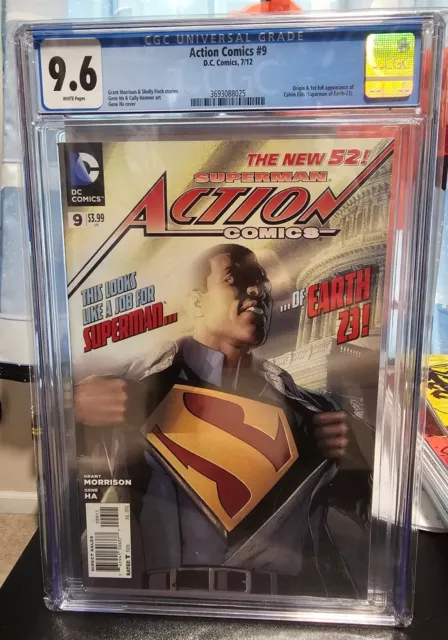 Superman Action Comics #9 CGC 9.6 Origin & 1st Full Appearance Calvin Ellis F.S.