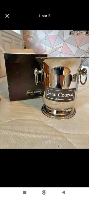 SEAU à CHAMPAGNE d'orfèvre Jean COUZON TBE en INOX - Arts de la table