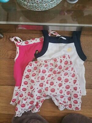 Vests And Shorts Age 4 Girls