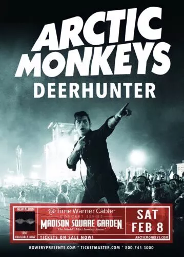 Artic Monkeys! Madison Square Gardens! ? A3 poster! night of the century! ??