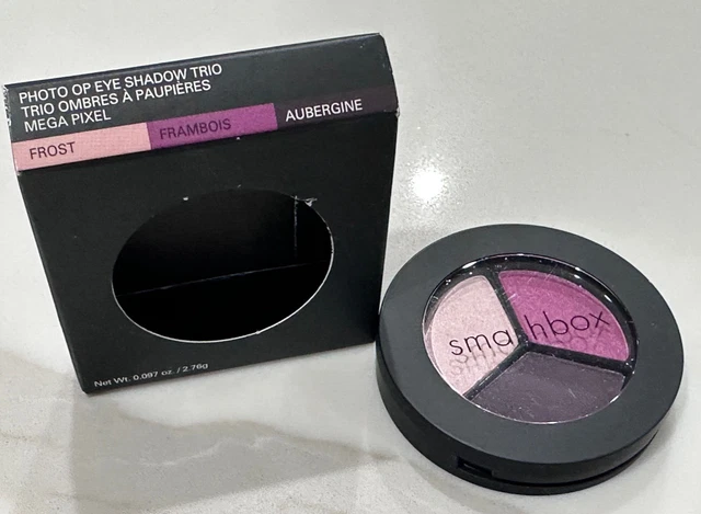 Trío de sombras de ojos Smashbox Photo Op MEGA PÍXEL: escarcha, frambuesa, berenjena