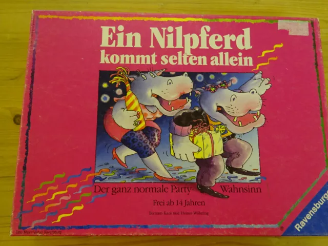 Ein Nilpferd kommt selten allein, Ravensburger, Spiel, vollständig, 3-2