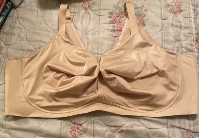 46B Bra - Catherines Toasted Almond Simply Cool No-Wire Wirefree Unpadded  Bra