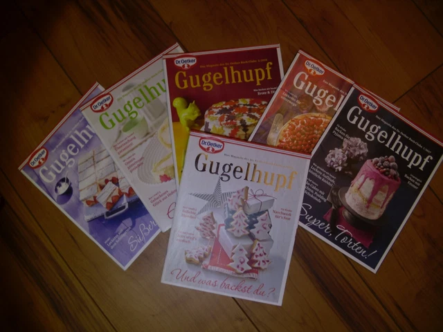 6 Hefte Gugelhupf , Dr. Oetker Back Club