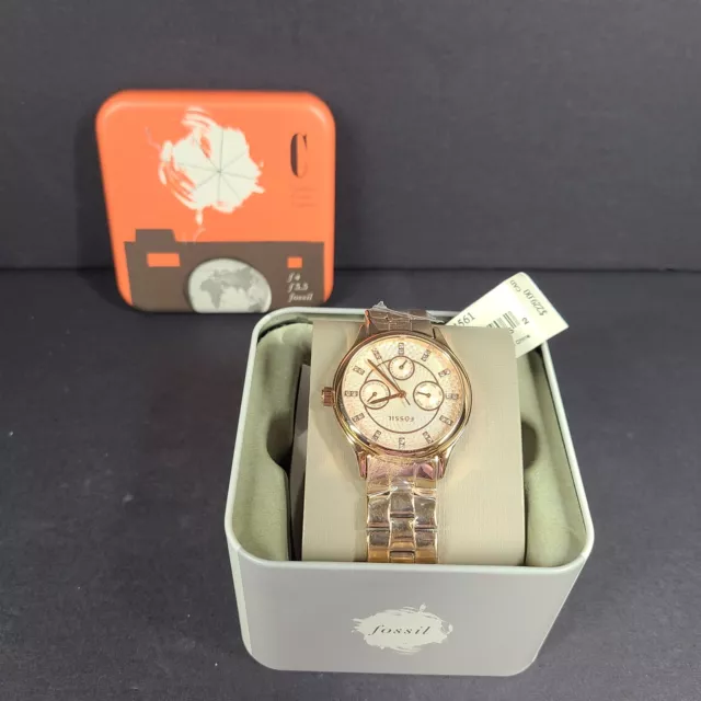 Fossil Women's Modern Sophisticate Rose Gold-Tone Stainless Steel Watch BQ1561