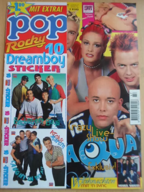 POP ROCKY 47 - 12.11. 1997 (2) Aqua N Sync Mr. President Aaron Carter + Sticker