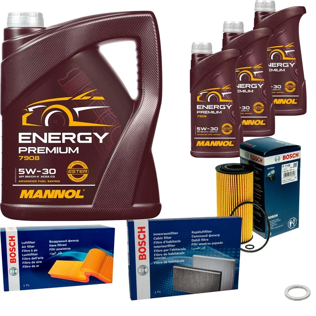 MANNOL Inspektionskit Energy 5W-30 Für Hyundai I10 I20 Getz - Ölfilter + 5L Öl