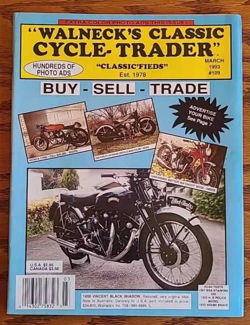 WALNECKS CLASSIC CYCLE Trader Magazine March 2007 Indianapolis