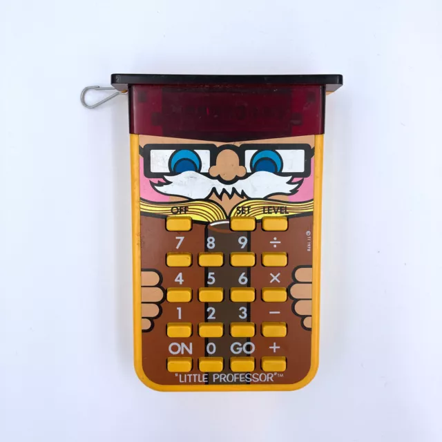 Texas Instruments "Little Professor" NO BATTERY COVER - Tested Working