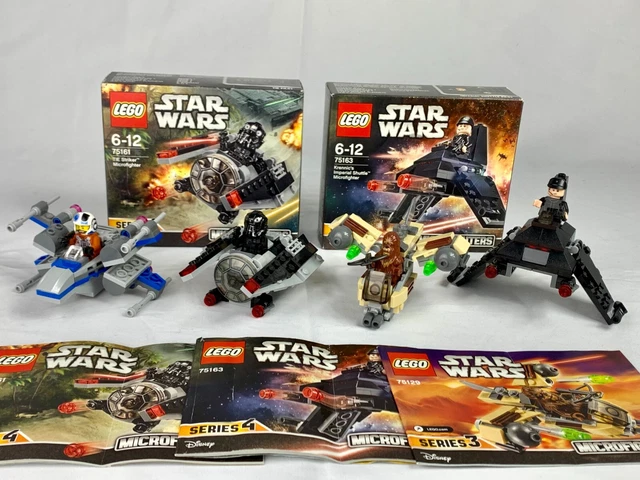 lot LEGO Star Wars Microfighters - 75125 - 75129 - 75161 - 75163 - Etat Neuf