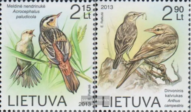 Litauen 1144-1145 (kompl.Ausg.) postfrisch 2013 Vögel