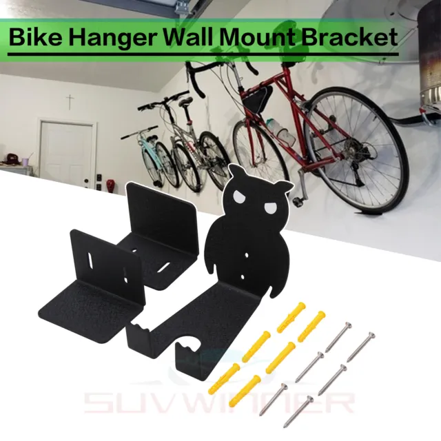 3PCS Bike Hanger Wall Mount Bracket Bicycle Storage Hooks Cycling Pedal Stand