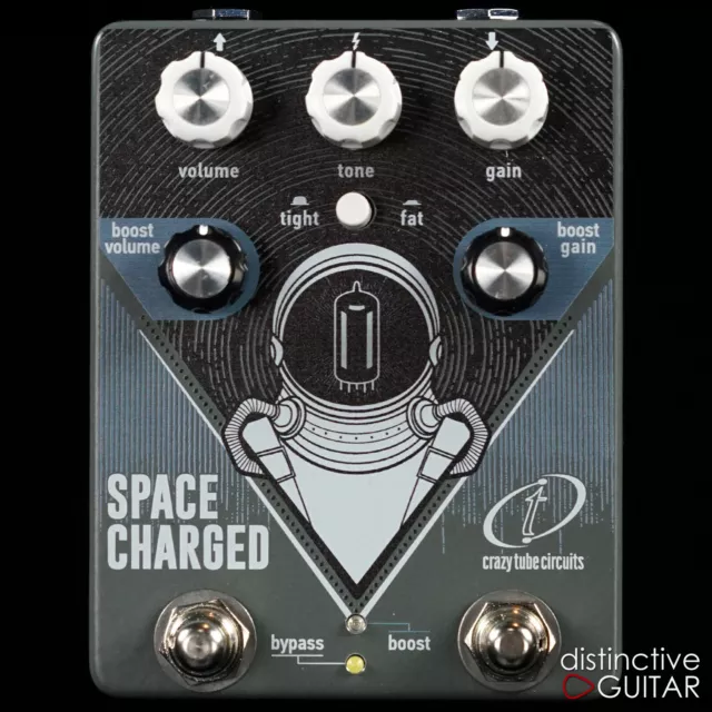 Brand New Crazy Tube Circuits Space Charged V2 Tube Driven Overdrive Pedal