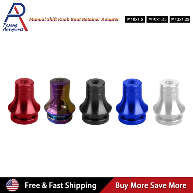 UNIVERSAL CAR SHIFT Knob Boot Retainer Adapter for Manual Gear Shifter
